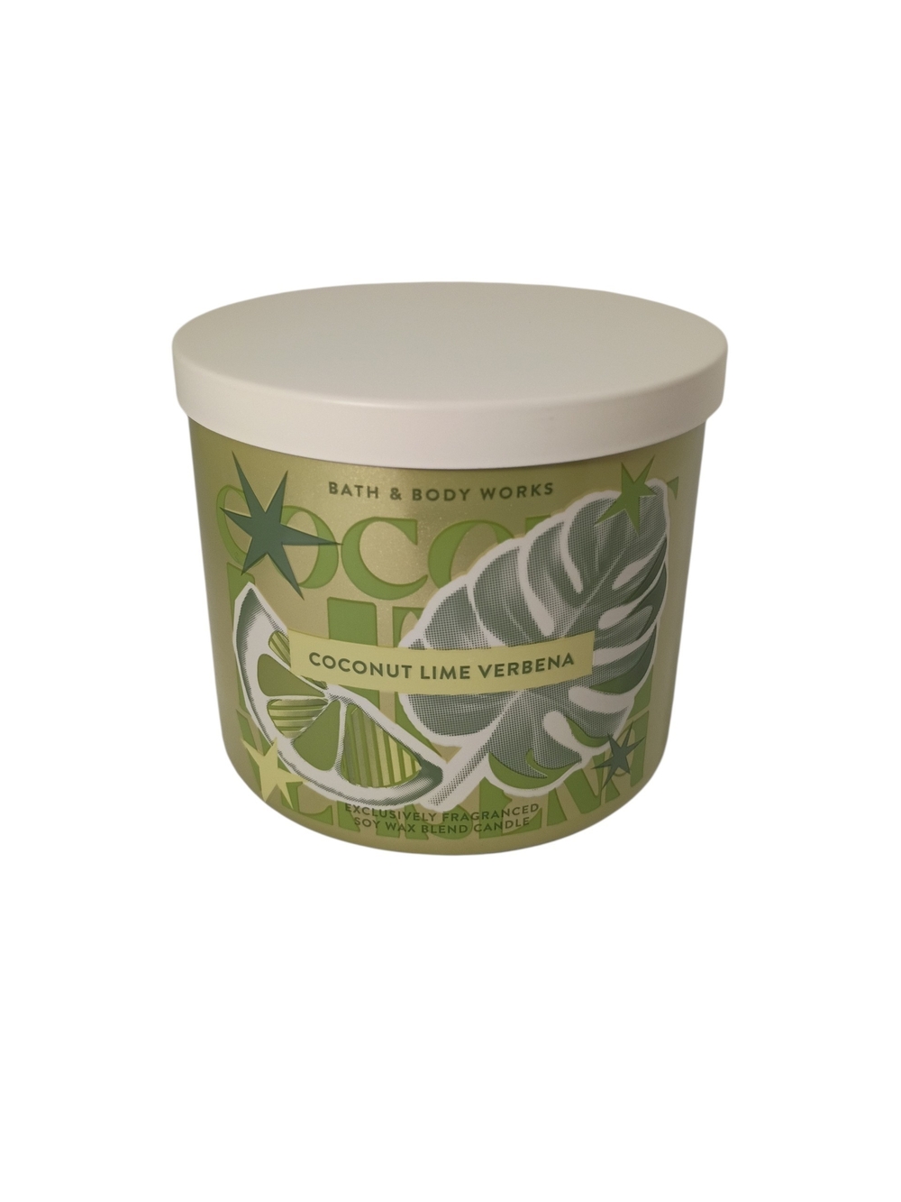 COCONUT LIME VERBENA Bath & Body Works 3 Wick Candle 14.5OZ NEW